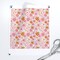 Ditsy Flowers Pink Orange Feminine Spring Colorful Small Scale Vintage Style Custom Printed Fabric by Spoonflower Various Fabrics by the Yard or Fat Quarter